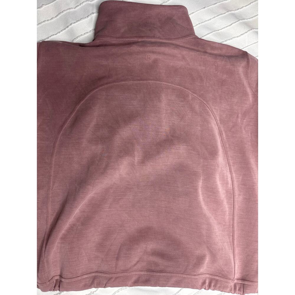 Lululemon Scuba Oversized Funnel Neck Half Zip Pullover Women's 8 Lavender - Picture 5 of 6